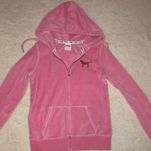 VS pink zip up hoodie jacket